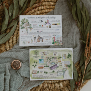 Hochzeits-Wochenend-Programm   Gathering Oaks Waco Einladung