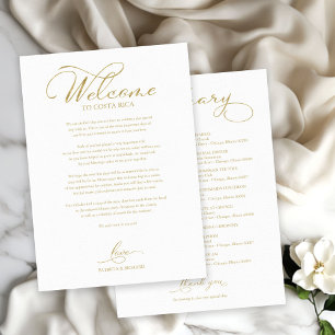 Hochzeits-Wochenende-Reiseplan Elegante Schrift Wi Einladung
