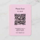 Hochzeits-Zusage, QR-Code modern minimalistisch ei Begleitkarte (Vorderseite)