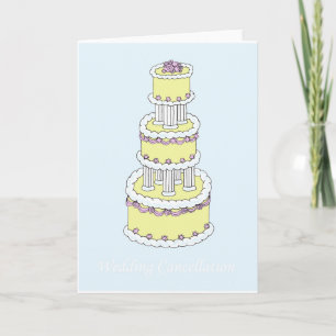 Hochzeitsabsage Stylisher Kuchen Ankündigung