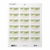 Hochzeitsadresse für Hochzeitsfeiern Adressaufkleber (Vorne)