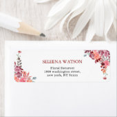 Hochzeitsadresse Korallen und Pfirsichfarben (Insitu)