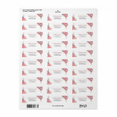 Hochzeitsadresse Korallen und Pfirsichfarben (Vorne)