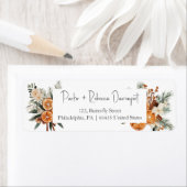 Hochzeitsadresse Label Wintergrün (Insitu)