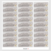 Hochzeitsadresse Lace Sunflower Holzofenleuchten