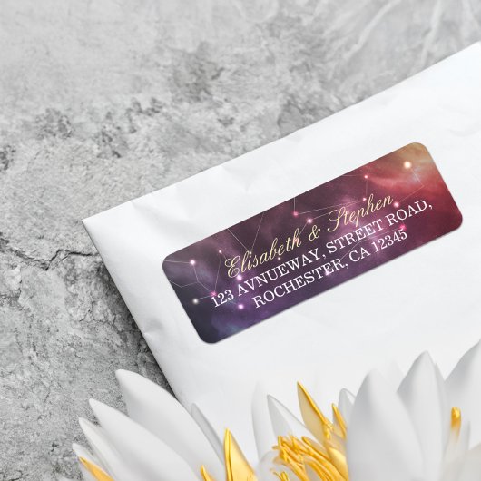 Hochzeitsadresse Schönes Sternennebel-Sternbild