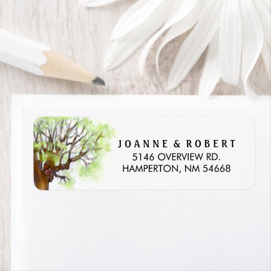 Hochzeitsadressschilder - Der Liebe-Baum (Insitu)