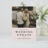 Hochzeitsaktualisierung ändert das Datum der Schwa (Stehend Vorderseite)