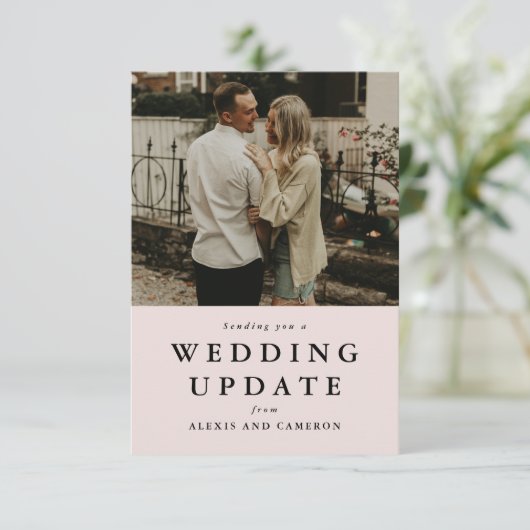 Hochzeitsaktualisierung ändert das Datum der Schwa (Stehend Vorderseite)