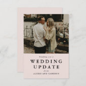 Hochzeitsaktualisierung ändert das Datum der Schwa (Vorne/Hinten)