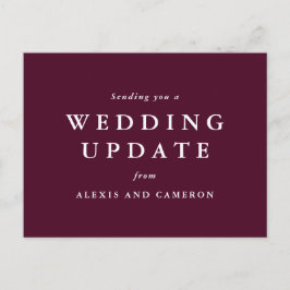 Hochzeitsaktualisierung ändert den Datumstag Postkarte