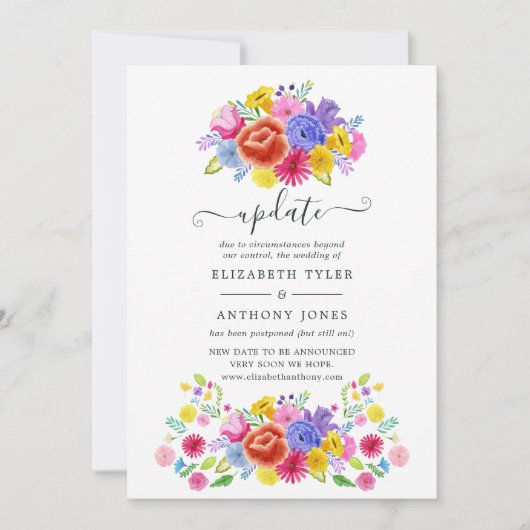 Hochzeitsaktualisierung für die mexikanische Wasse Einladung (Vorderseite)