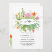 Hochzeitsaktualisierung für Wasserfarben Einladung (Vorne/Hinten)