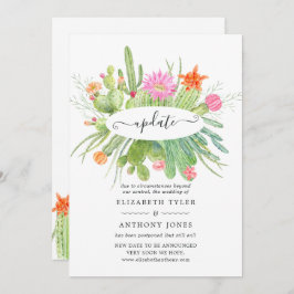 Hochzeitsaktualisierung für Wasserfarben Einladung