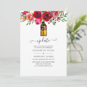 Hochzeitsaktualisierung für Wasserfarben Einladung (Stehend Vorderseite)