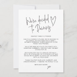 Hochzeitsaktualisierung Kleinerer Script-Schriftar Ankündigung