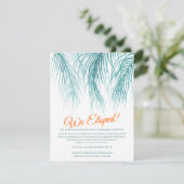 Hochzeitsänderung für das Party Save The Date (Stehend Vorderseite)