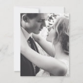 Hochzeitsänderung für das Party Save The Date (Rückseite)