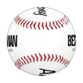 Hochzeitsanfrage für Trauzeuge - individuelles Bas Baseball (Rückseite)