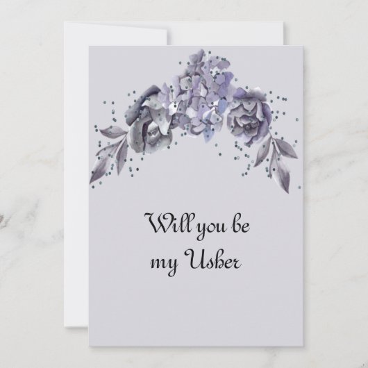 Hochzeitsanfrage "Usher" für Slate Blue Serie (Vorderseite)