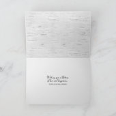 Hochzeitsangebot auf der Birkenkarte Karte (Innenseite)