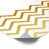 Hochzeitsangebot Gold Daisy Blume Poster (Ecke)