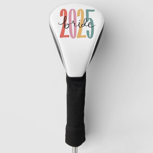 Hochzeitsankündigung 2025 golf headcover (Vorderseite)