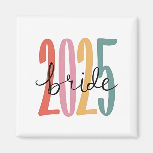 Hochzeitsankündigung 2025 magnet (Vorne)