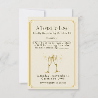 Hochzeitsankündigung - Antwortkarte RSVP Karte
