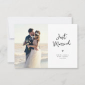 Hochzeitsankündigung Dankeskarte (Vorderseite)