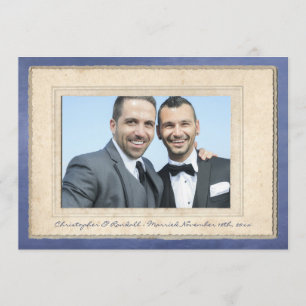 Hochzeitsankündigung der Vereinigung schwuler Bräu Einladung