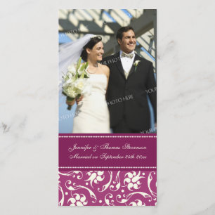 Hochzeitsankündigung Foto-Karte Creme und Rosa Ankündigung