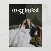 Hochzeitsankündigung für den Urlaub Postkarte (Vorderseite)