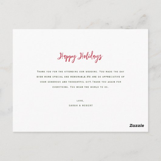 Hochzeitsankündigung für rustikale Skripte Postkarte (Rückseite)