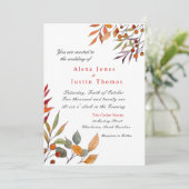 Hochzeitsankündigung für Wasserfarben Ankündigung (Stehend Vorderseite)