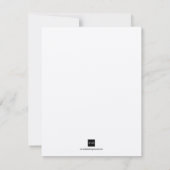 Hochzeitsankündigung in Rot-Muscheln Save the Date Einladung (Rückseite)