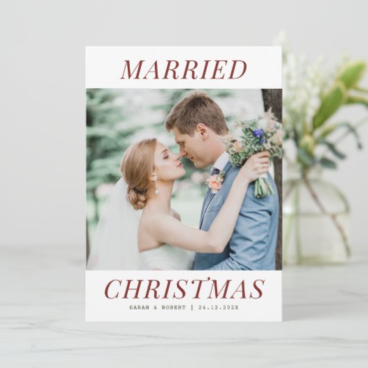 Hochzeitsankündigung Karte (Stehend Vorderseite)