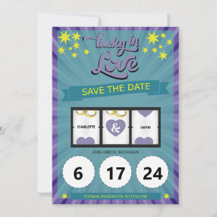 Hochzeitsankündigung "Lucky in Love" Save the Date