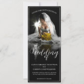 Hochzeitsankündigung mit Sitzbräune - Klassik (Vorderseite)