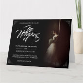 Hochzeitsankündigung mit stehender Braut - Klassik Karte (Vorderseite)