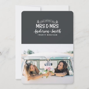 Hochzeitsankündigung Mrs & Mrs Weihnachten