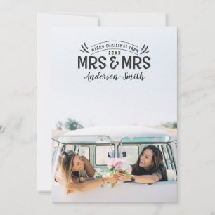 Hochzeitsankündigung Mrs & Mrs Weihnachten