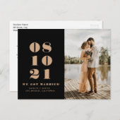 Hochzeitsankündigung Postkarte (Vorne/Hinten)