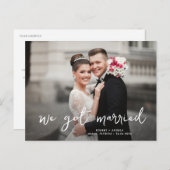 Hochzeitsankündigung Postkarte (Vorne/Hinten)