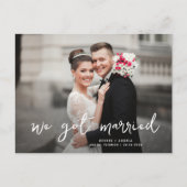 Hochzeitsankündigung Postkarte (Vorderseite)