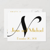 Hochzeitsankündigung Postkarte Kunst, Dichtung und (Vorne/Hinten)