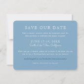 Hochzeitsankündigung Save the Date (Rückseite)