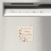 Hochzeitsankündigung Speichern Sie das Date Magnet (In Situ (Geschirrspüler))