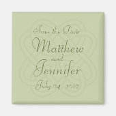 Hochzeitsankündigung Speichern Sie das Date Magnet (Vorne)