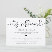 Hochzeitsankündigung und Einladung zum Empfang (Stehend Vorderseite)